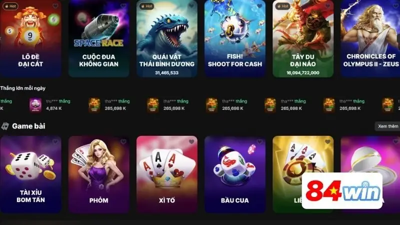 Lợi ích khi đăng ký tài khoản 84WIN